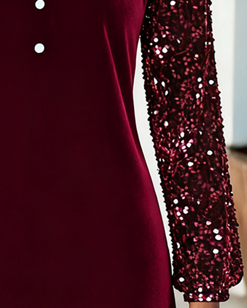 Robe Scintillant En Velours
