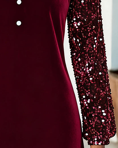Robe Scintillant En Velours