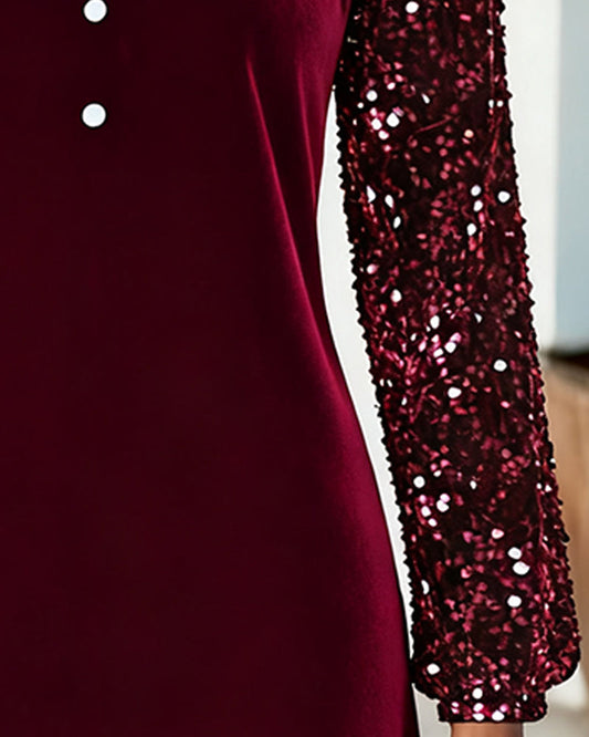 Robe Scintillant En Velours