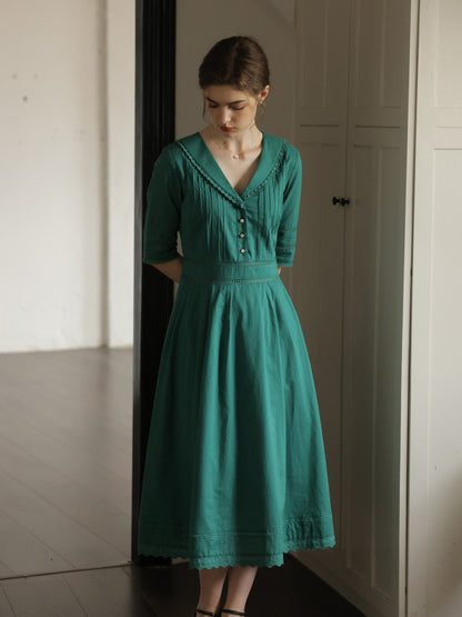 Robe Midi Verde smeraldo