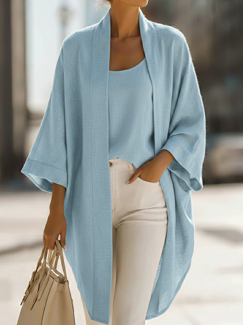 Ensemble Cardigan et Chemise En Lin