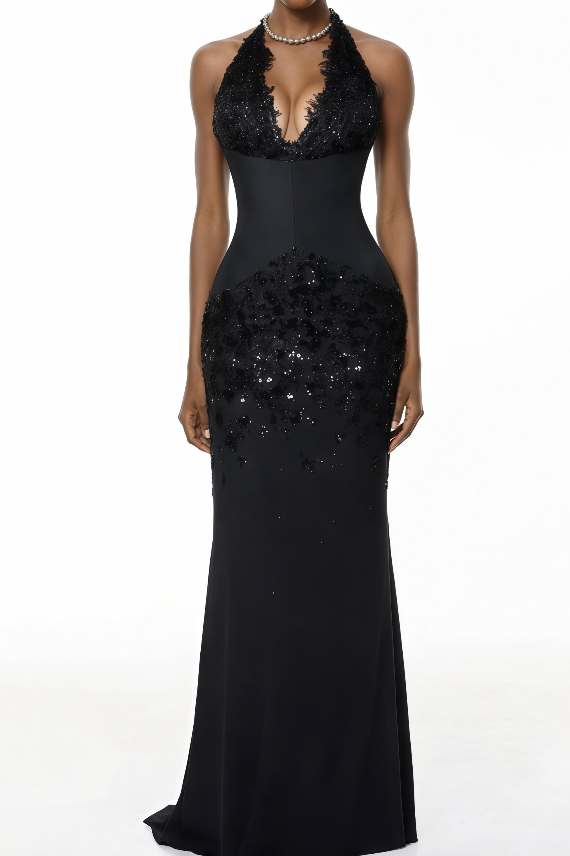 Robe Fenny Élégant Noir