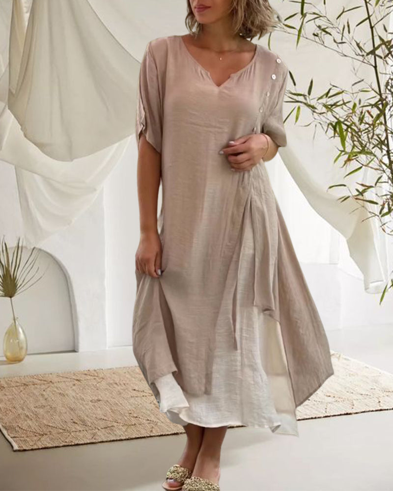 Robe Zaira avec Boutons