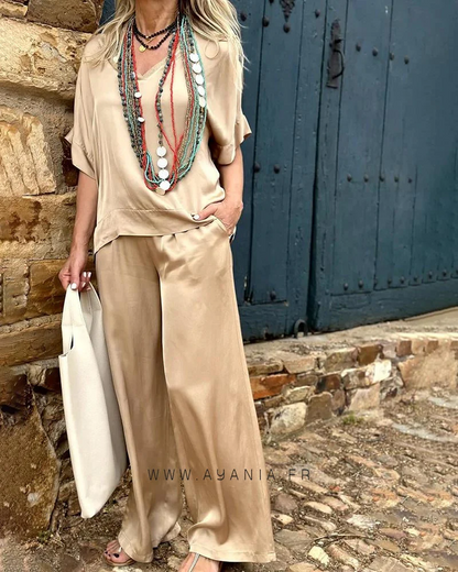 Ensemble Marylin en Coton Effet Soie