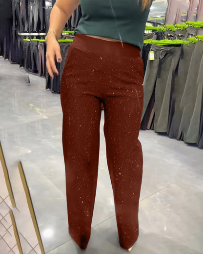 Pantalon Élégant Scintillant Urbain