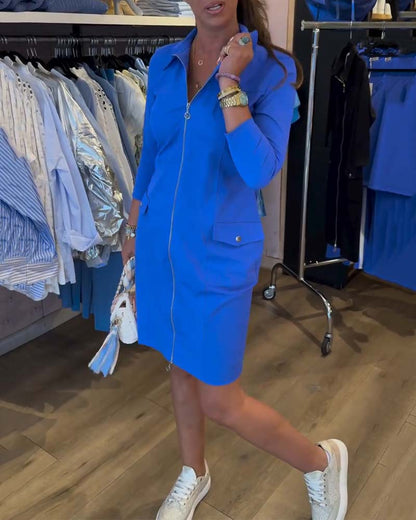 Robe Emeline Col et zip