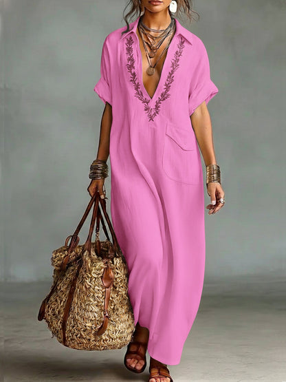 Robe Mira En Coton et Lin