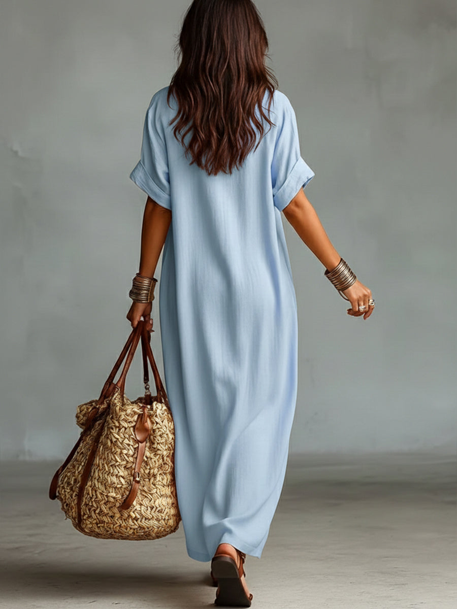 Robe Mira En Coton et Lin