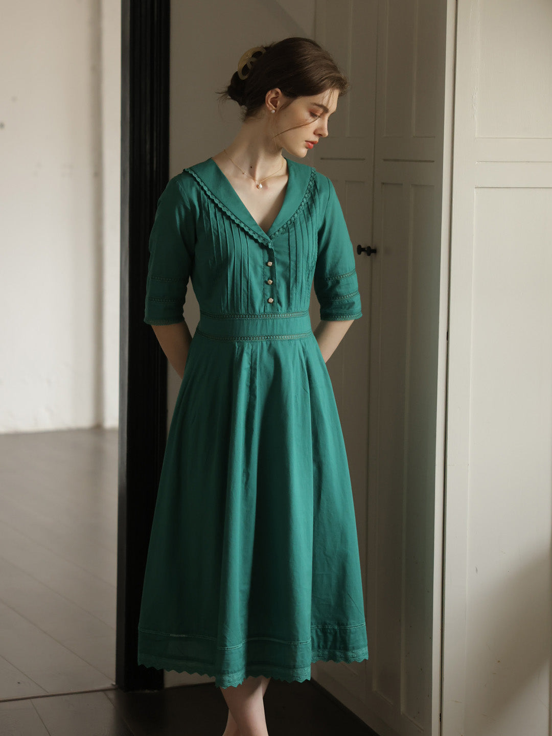 Robe Midi Verde smeraldo